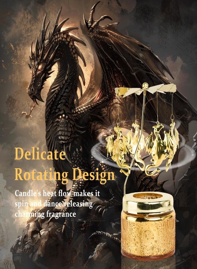LPUSA Dragon Candle Birthday Gifts for Women,Rotating Scented Candles Funny Gifts for Best Friends,Her,Grandma Wife,Home Decor,Scented Candle with Gift Box - Image 2